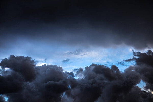 Dark and Dramatic Storm Clouds Area Background