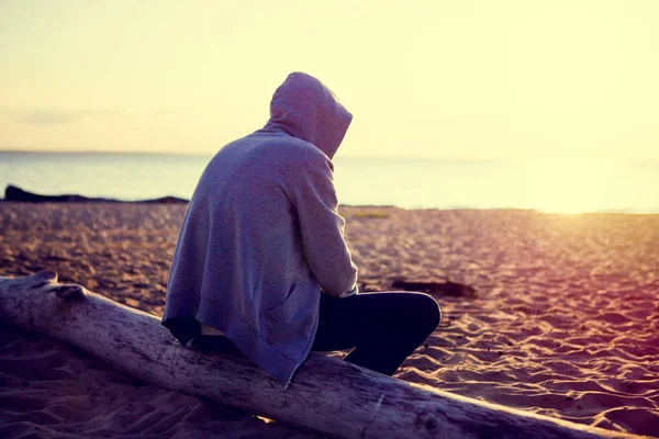 Lonely Man outdoor — Stock Photo, Image