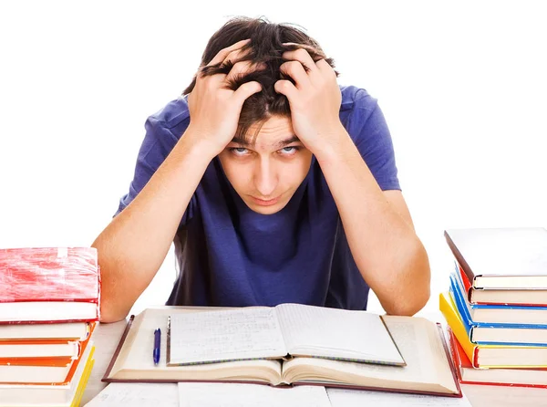 Estudiante triste y cansado — Foto de Stock