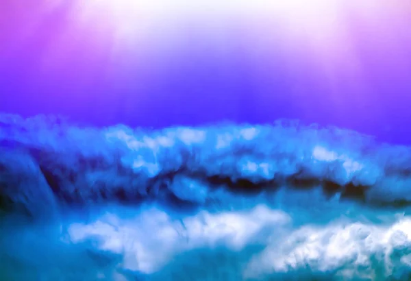 물 아래 갯벌 — 스톡 사진