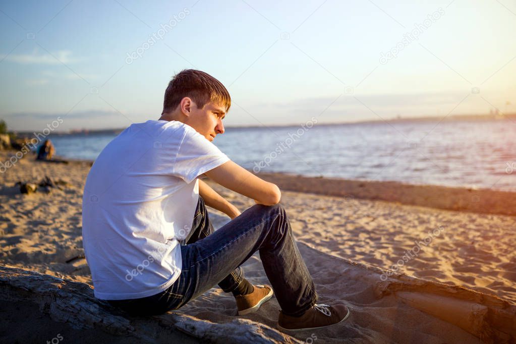 Pensive Young Man