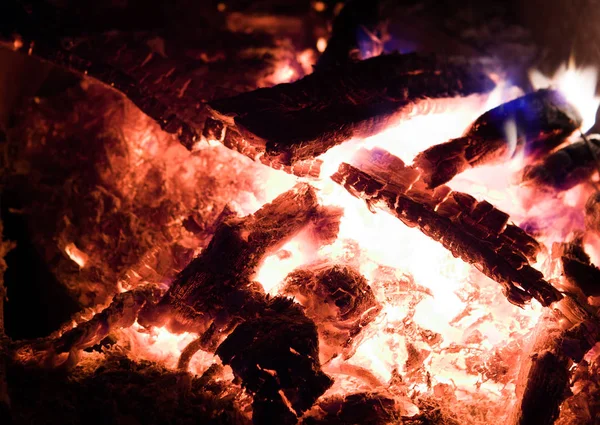 Oheň za noc — Stock fotografie