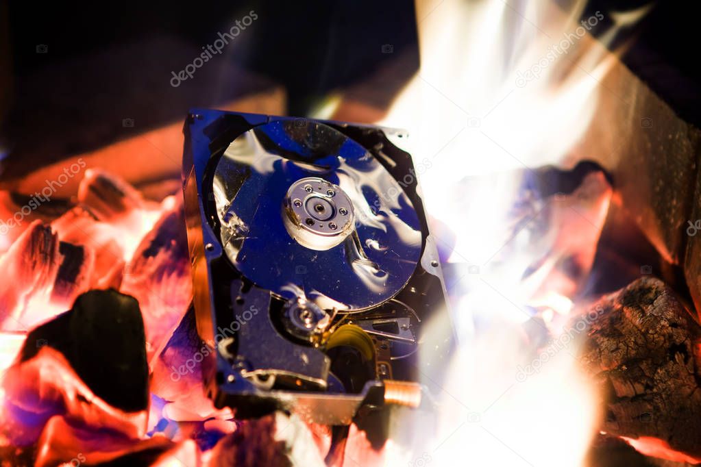 Hard Disk Drive in a Fire