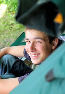 Young Man in a Tent