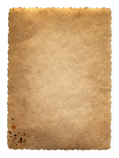 孤立的老式纸 — 图库照片
