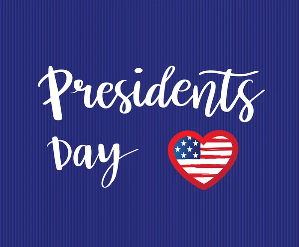 Vector Illustration Happy Presidents Day Holiday Card National American Holiday — Stock Vector