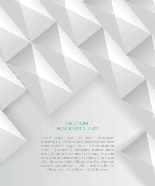 Papier Vierkante Banier Met Schaduwen Lichte Grijze Achtergrond Vectorillustratie Voor — Stockvector