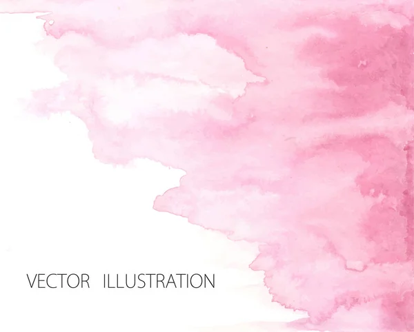Ручная Зарисовка Текстуры Акварель Окрашены Светло Розовый Фон Белым Пространством — стоковый вектор
