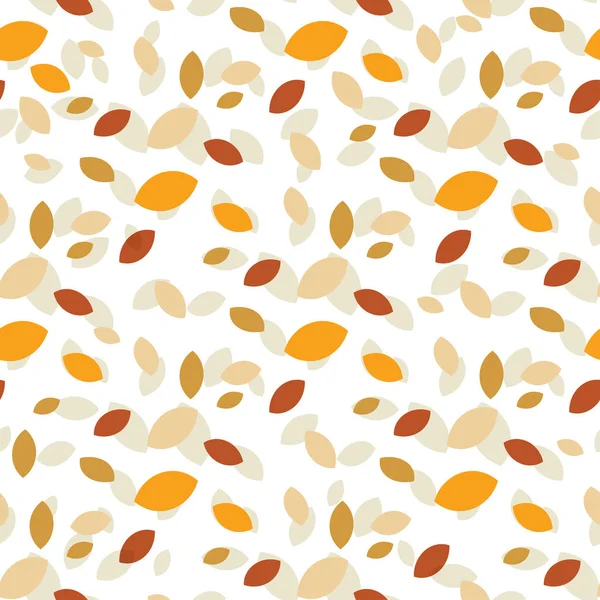 Abstract Colorful Autumn Leaves Seamless Pattern Использован Производства Одежды Текстиля — стоковый вектор