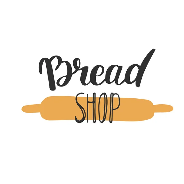 Ekmek Tatlı Dükkanı Veya Ekmek Fırınları Logosu Etiket Veya Etiket — Stok fotoğraf