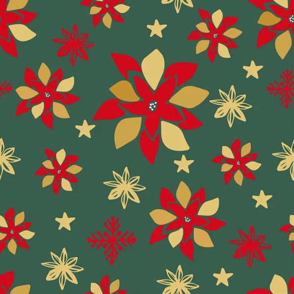 크리스마스 패턴입니다 귀여운 눈송이 전나무 눈덩이 스크랩북 Abd 디자인 배치를 — 스톡 벡터