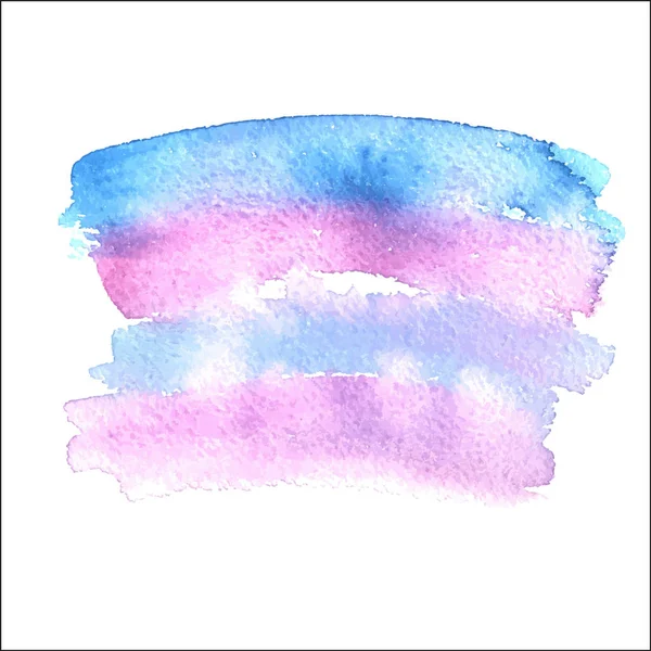 Contexte Abstrait Texture Peinture Pinceau Aquarelle Aux Couleurs Rose Bleu — Image vectorielle