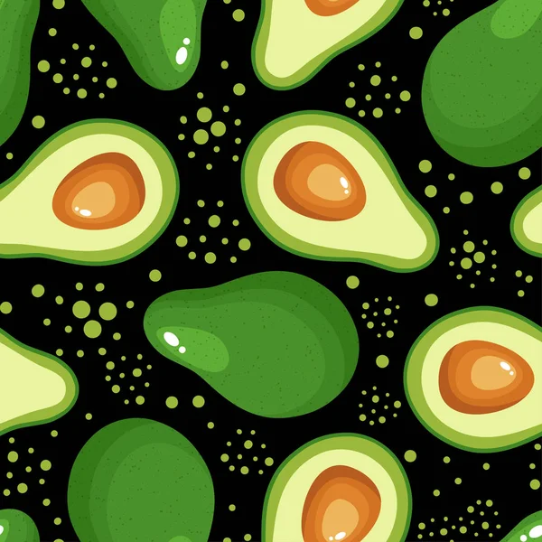 Estampado de aguacate Patrón sin costuras para textiles, estampados, ropa, manta, pancarta y más . — Vector de stock