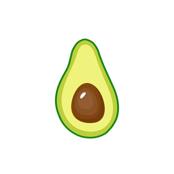 Avocado fruit icoon binnen. Vectorillustratie — Stockvector