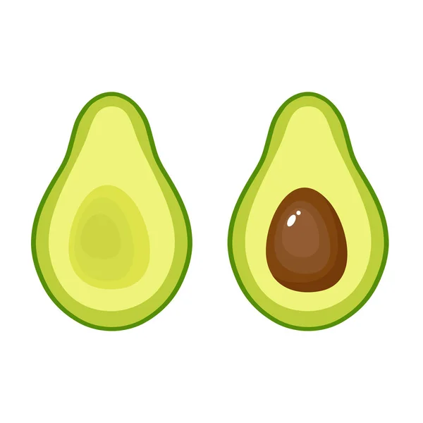 Avocado fruit pictogram. Vectorillustratie op witte achtergrond — Stockvector