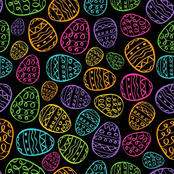 Vector Feliz Pascua Fondo Huevos Color Rosa Brillante Azul Gree — Vector de stock