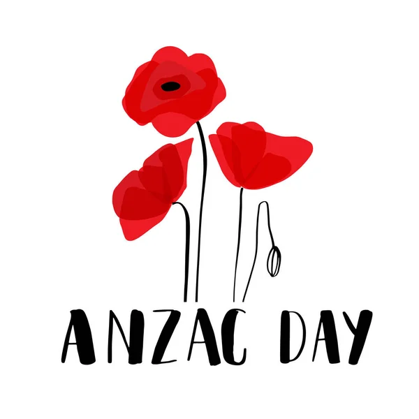 ANZAC DAY. Australia New Zealand Army Corps — Stock Vector