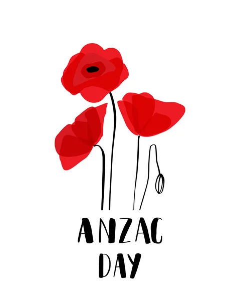 ANZAC DAY. Australia New Zealand Army Corps — Stock Vector