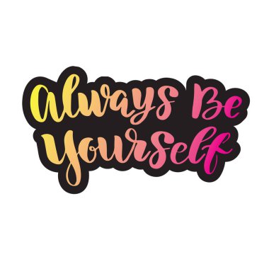 Vektör hat letetring alıntı. Motivasyon posteri veya kart. B