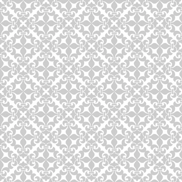 Orient vector classic pattern. Seamless abstract background with vintage elements. Damask black and white — Stock Vector