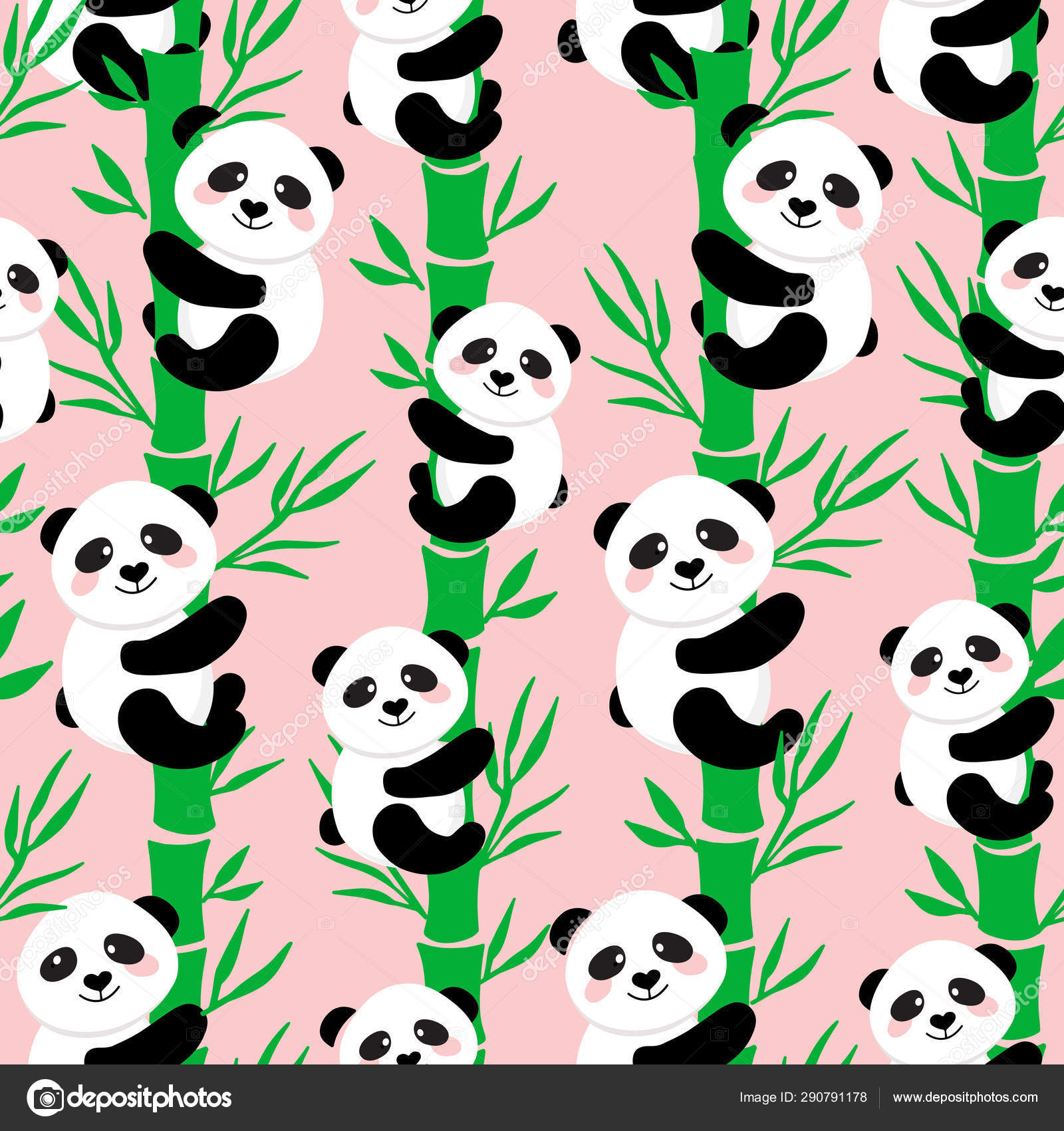 Panda bonito sem costura de fundo, ilustração vetorial de ursos panda dos  desenhos animados, crianças criativas para tecido, embrulho, têxtil, papel  de parede, vestuário. 7888285 Vetor no Vecteezy