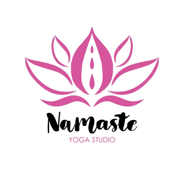 Vector illustration of Logo for a yoga studio — Stock Vector