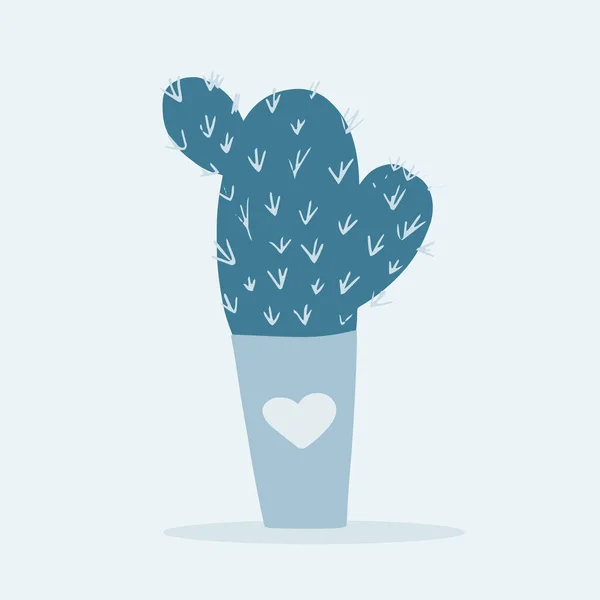 Icono plano de color cactus para diseño web y móvil — Vector de stock