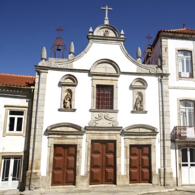 Cephe merhamet kilise inşa lı tarzında Mirandela, 17 inci yüzyılda Tras os Montes, Portekiz
