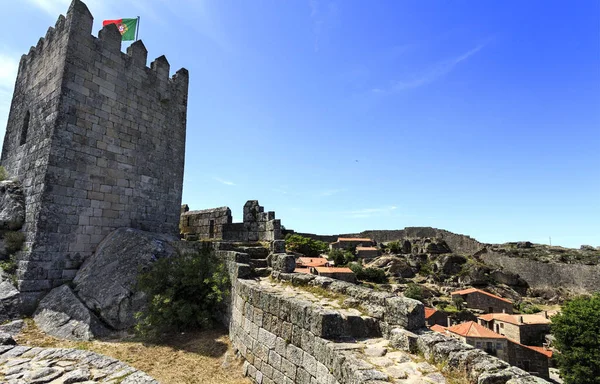 Sortelha 的看法 葡萄牙的最旧和最佳的保存完好的历史村庄 — 图库照片