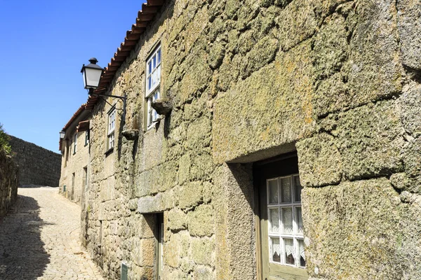 Medieval house built in local granite stone, in Sortelha, Portugal