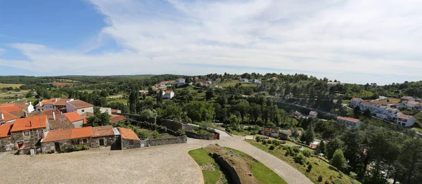 Panoramiczny Widok Średniowiecznego Zamku Sabugal Portugalia — Zdjęcie stockowe