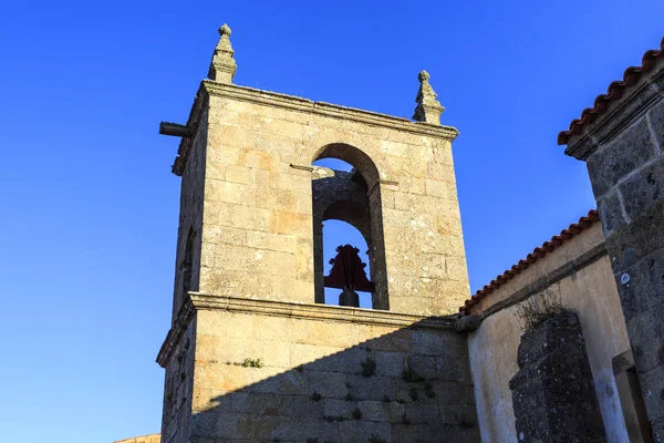 Romanesque Bell Tower Church Our Lady Rocamador Historic Village Castelo — Stock Photo, Image