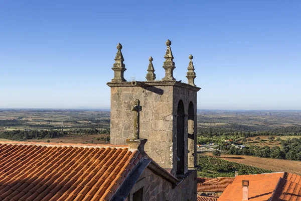 Clocher Roman Église Notre Dame Rocamador Dans Village Historique Castelo — Photo