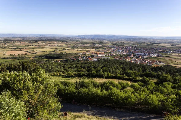 Vista Panoramica Verso Pianure Agricole Vicina Città Figueira Castelo Rodrigo — Foto Stock