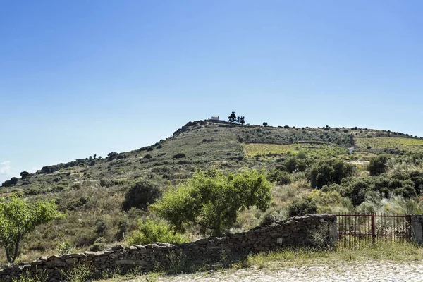 Veduta Della Piccola Cappella Sulla Cima Del Monte San Gabriele — Foto Stock