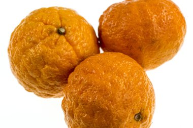 Gold nugget is a mandarin variety, medium in size, oblate in form with a bumpy orange rind. The flesh is bright orange, finely-textured, and seedless. The flavor is rich and sweet.   clipart
