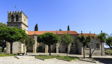 Hıristiyan Tapınağı ortaçağ dönemine geçişte Romanesk Gotik mimariye ait Guarda, Portuga Vermiosa, 14 ve 15 yüzyıllar arasında tarihli