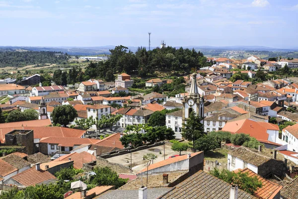 Vista Panorámica Ciudad Histórica Más Allá Pinhel Portugal — Foto de Stock