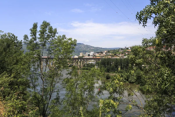 Vista Panoramica Sulla Città Peso Regua Sul Fiume Douro Portogallo — Foto Stock