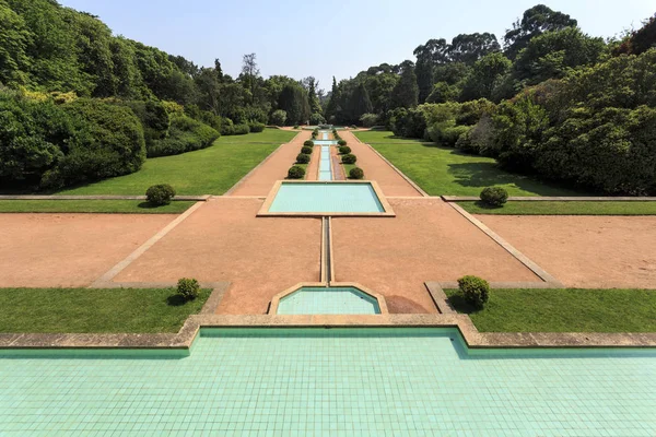 Central Parterre Avec Eau Comme Élément Principal Thème Principal Est — Photo