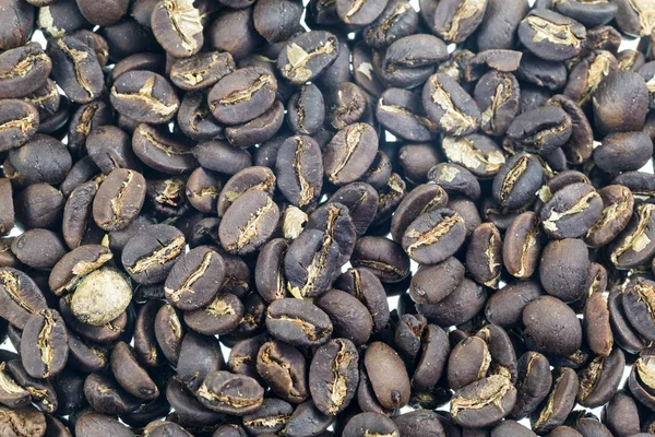 Coffee Beans Being Medium Roasted — Stock Photo, Image