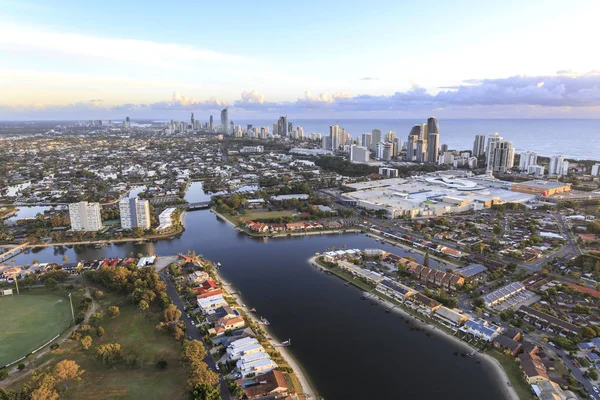 Broadbeach Gold Coast Queensland Avustralya Bir Sıcak Hava Balonu Gelen — Stok fotoğraf