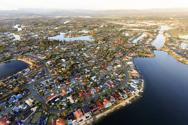 Duba Queensland Avustralya Gold Coast Yolları Boyunca Demirleme Ile Görkemli - Stok İmaj