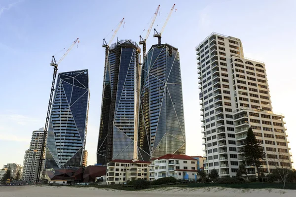 Luxurious Jewel Tower Complex Construction Broadbeach November 2018 Gold Coast — Stock Photo, Image