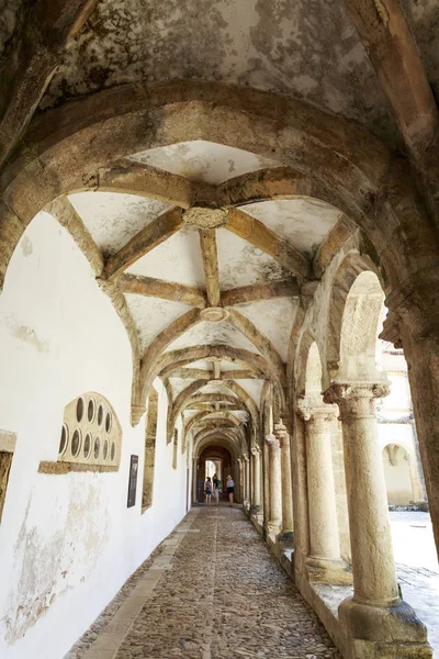 View Micha Cloister Ambulatory Built 16Th Century Convent Christ Tomar — Stock Photo, Image