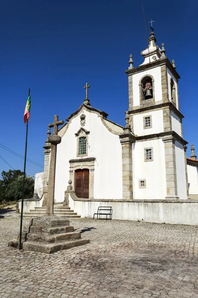 Weergave Van 18E Eeuwse Parochiekerk Mesquitela Gouveia Portugal — Stockfoto