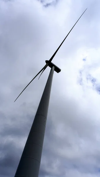 Vista Una Turbina Del Parque Eólico Videmonte Beira Alta Portugal — Foto de Stock