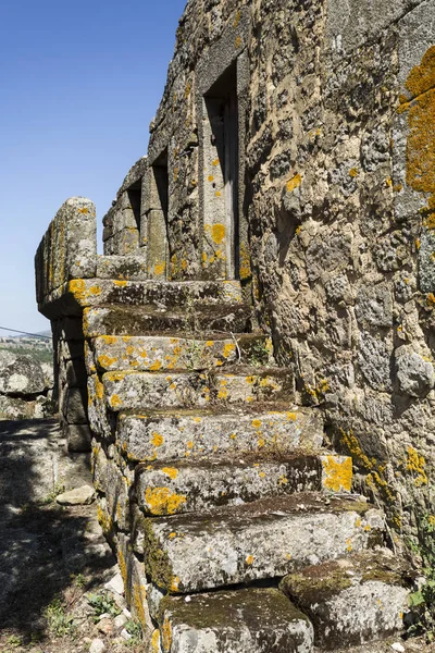 Escalera Una Casa Tradicional Granito Local Arquitectura Rural Región Beira —  Fotos de Stock