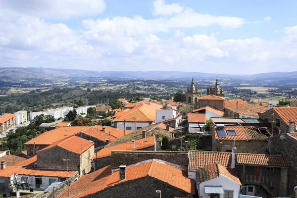 Panoramavy Den Vackra Historiska Byn Celorico Beira Beira Alta Portugal — Stockfoto