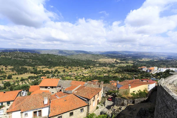 Панорамний Вид Красивих Історичних Село Celorico Бейра Бейра Альта Португалії — стокове фото